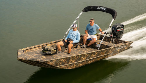 Jon boat fuoribordo - Roughneck 1760 - Lowe - open / per la pesca / da caccia