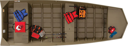 Jon boat fuoribordo - L1648M  - Lowe - open / da pesca sportiva / in alluminio