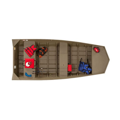 Jon boat fuoribordo - L1448M  - Lowe - open / da pesca sportiva / in alluminio