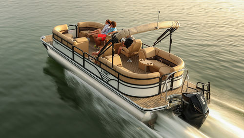 Pontoon boat fuoribordo - SS270 Ext Walk Thru - Lowe - tri-tube / open / da immersione