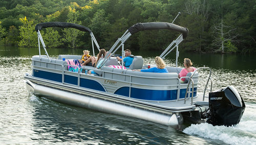 Pontoon boat fuoribordo - SS250 Walk Thru - Lowe - tri-tube / open / sportivo