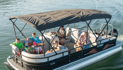 Pontoon boat fuoribordo - SS230 - Lowe - tri-tube / open / da pesca