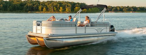 Pontoon boat fuoribordo - SS230 Walk Thru - Lowe - tri-tube / open / sportivo