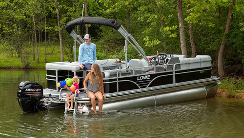 Pontoon boat fuoribordo - SS210 - Lowe - tri-tube / open / sportivo