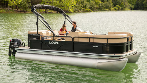 Pontoon boat fuoribordo - SS190 - Lowe - open / da wakeboard / sportivo