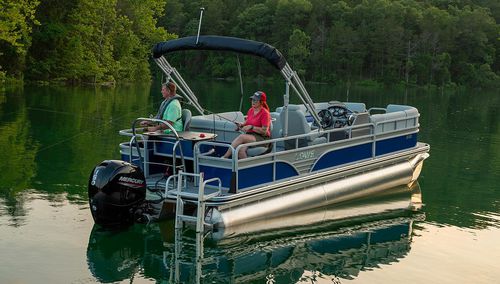 Pontoon boat fuoribordo - SF232 - Lowe - tri-tube / open / da pesca sportiva