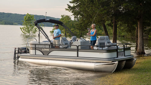Pontoon boat fuoribordo - SF232 Walk Thru - Lowe - tri-tube / open / da pesca sportiva