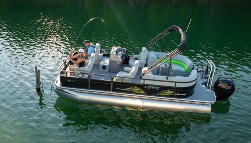 Pontoon boat fuoribordo - SF212 Walk Thru - Lowe - tri-tube / open / con console laterale