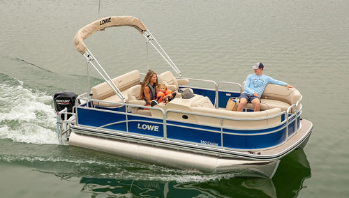 Pontoon boat fuoribordo - Ultra 160 - Lowe - open / con console laterale / da crociera