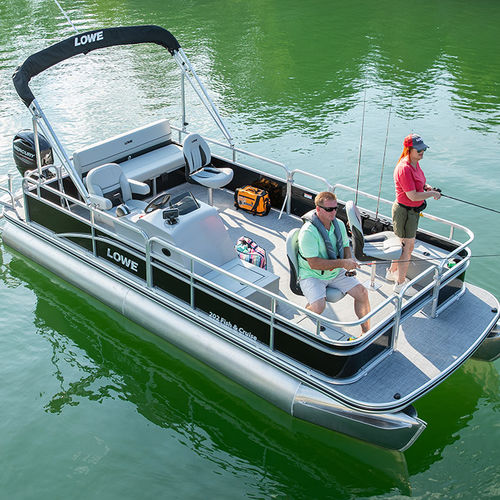 Pontoon boat fuoribordo - Ultra 202  - Lowe - open / con console laterale / da crociera