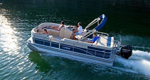 Pontoon boat fuoribordo - SS210 SUPER SPORT - Lowe - da wakeboard