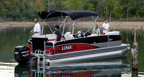 Pontoon boat fuoribordo - X234 - Lowe - da pesca sportiva / max. 11 persone