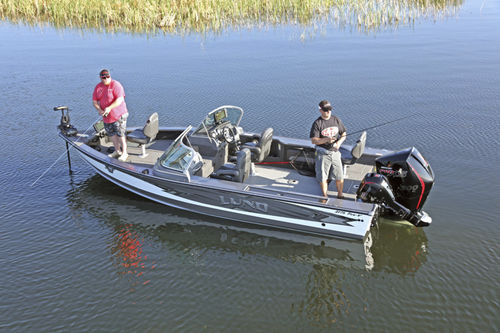 Runabout fuoribordo - 1875 PRO-V - Lund - con dual console / da sci nautico / da pesca sportiva