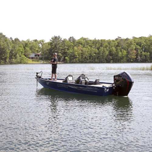 Bass boat fuoribordo - 1875  - Lund - con dual console / da pesca sportiva / in alluminio