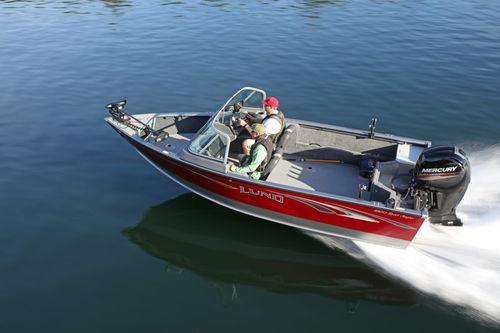 Runabout fuoribordo - 1800 ANGLER - Lund - con dual console / bow-rider / sportivo