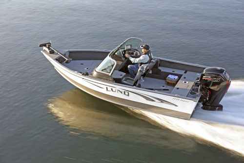 Runabout fuoribordo - 1775 IMPACT - Lund - con dual console / bow-rider / da pesca sportiva
