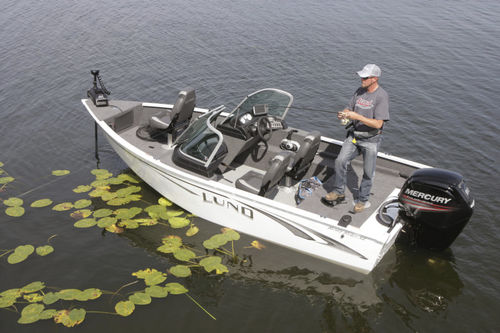 Runabout fuoribordo - 1650 REBEL XL - Lund - con dual console / bow-rider / da pesca sportiva