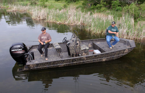 Jon boat fuoribordo - 2070 PREDATOR - Lund - con console centrale / con console laterale / da pesca sportiva