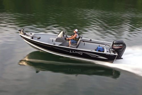 Lancia fuoribordo - 1800 ALASKAN - Lund - open / con console laterale / da pesca sportiva