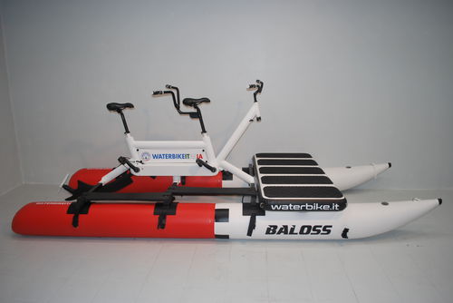 Bicicletta acquatica tandem - Baloss Tandem Puro - WATERBIKE ITALIA - in alluminio / verde / gialla