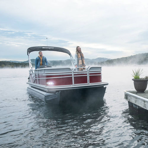 Pontoon boat fuoribordo - 223C - Ranger Boats - open / con console laterale / da crociera