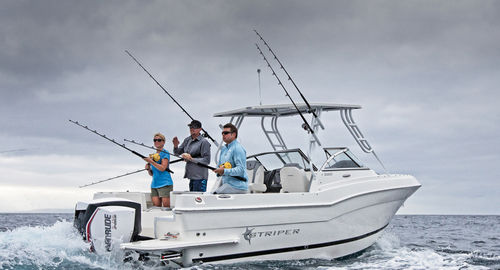 Walkaround fuoribordo - 230 DC - Striper Boats - con dual console / da pesca sportiva / max. 8 persone