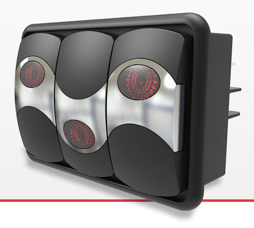 Interruttore marino - V-SERIES CONTURA® VI - Carling Technoligies - per circuito elettrico / a tenuta stagna / a bascula