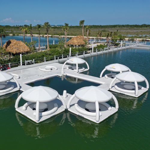 Piattaforma per resort - The Harbor  - AquaBanas - da bagno / gonfiabile / per marina