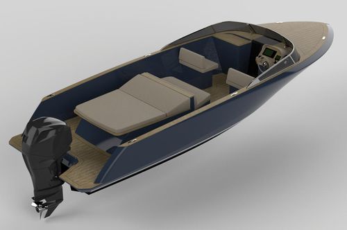 Runabout fuoribordo - ECLA 24 - CLYD Yacht Design - con dual console / open / tradizionale