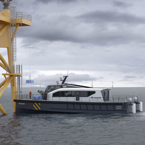 Barca professionale barca per trasporto equipaggio - EF-24 CTV - Artemis Technologies - catamarano / entrobordo / con scafo rigido