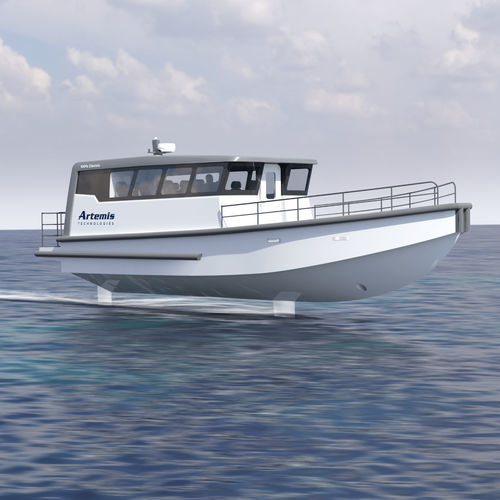 Barca professionale barca da lavoro - EF-12 XL - Artemis Technologies - barca per trasporto equipaggio / entrobordo / con scafo rigido