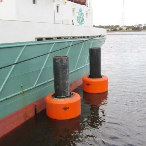 Parabordo per nave - Resinex Trading s.r.l. - per pontile / cilindrico / rosso