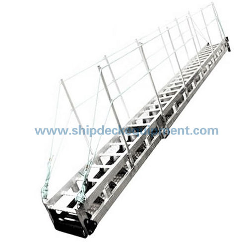 Passerella per pontile - Zhongyuan Ship Machinery Manufacture (Group) Co., - manuale / in alluminio / con corrimano