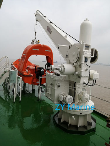 Gruetta per scialuppe di salvataggio - 14kN - Zhongyuan Ship Machinery Manufacture (Group) Co., - idraulica / girevole