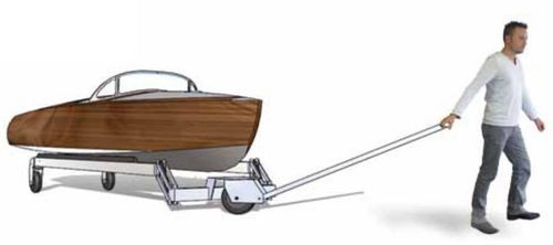 Carrello da trasporto - TRANSBATEAU - MECANOREM - per barca