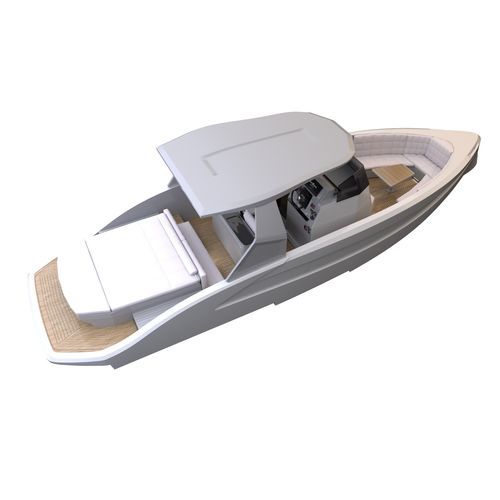 Barca open entrobordo - 28 Touring - Macan Boats srl - diesel / con console centrale / da escursione