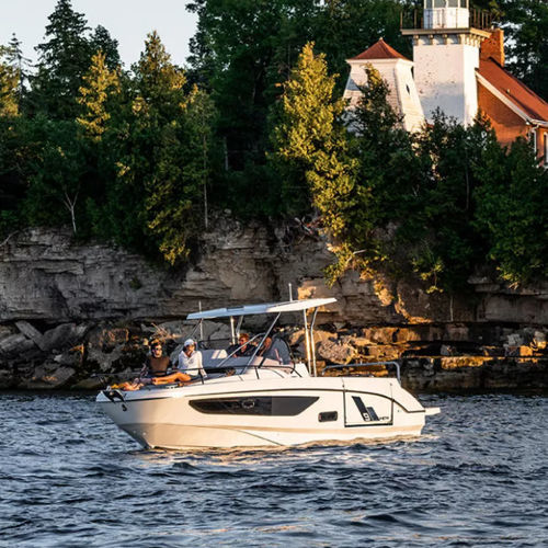 Cabin-cruiser fuoribordo - Flyer 9 SUNdeck - Bénéteau Motorboats - bimotore / open / da pesca sportiva