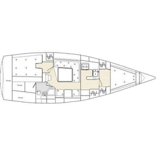 Barca a vela da crociera - 36 DS - Nautisch Centrum Delfzijl - con 1 cabina