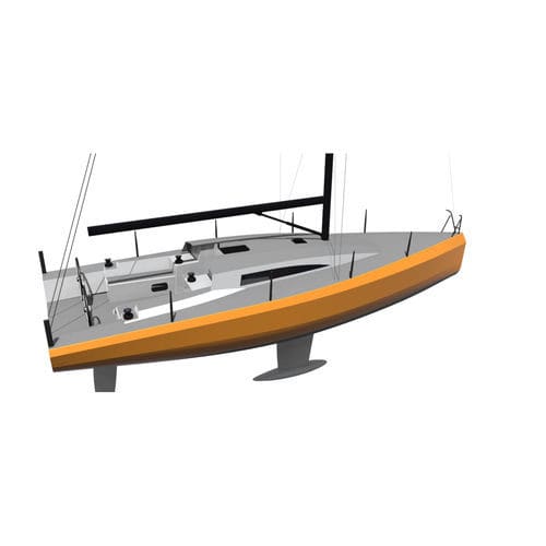 Barca a vela da regata - W 40 R - Nautisch Centrum Delfzijl - con 2 cabine