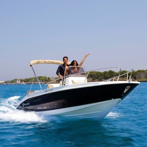 Barca open fuoribordo - 58 - IDEA MARINE - con console centrale / max. 7 persone / con prendisole