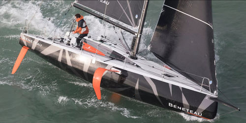 Barca a vela con foil - Figaro BENETEAU 3 - Bénéteau Sailboats - one-design / in fibra di vetro / a doppio timone