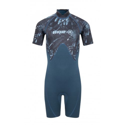 Muta neoprene da immersione - ATOLL BZ seaweed - Beuchat - a maniche corte / monopezzo / shorty