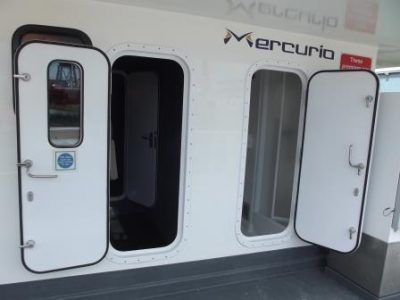 Porta per nave - Series 21 - SEAGLAZE MARINE WINDOWS LIMITED - a tenuta d'acqua / GRP / in composito