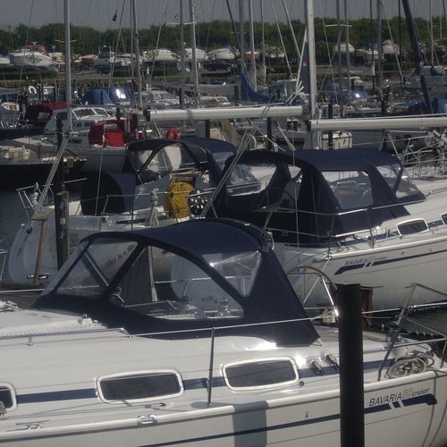 Capote di tuga per barca a vela - Bavaria 30 - KAPELL ANNAT - per cabina di pilotaggio / blu