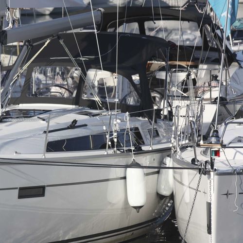 Capote di tuga per barca a vela - Bavaria 37 - KAPELL ANNAT - per cabina di pilotaggio / con struttura in acciaio inossidabile / nera