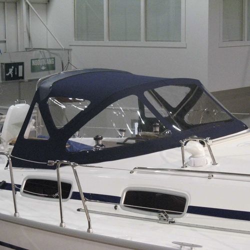 Capote di tuga per barca a vela - Bavaria 38 - KAPELL ANNAT - per cabina di pilotaggio / con struttura in acciaio inossidabile / blu
