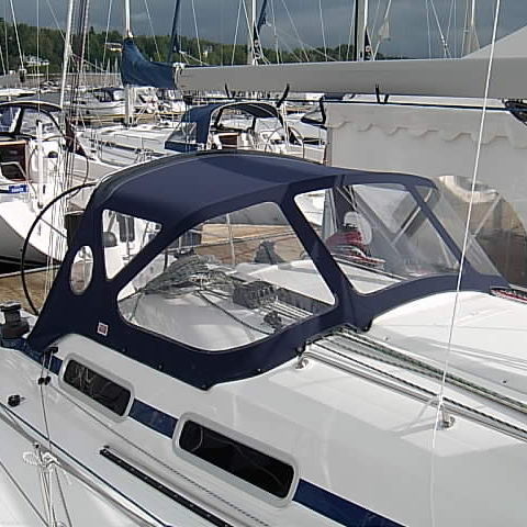 Capote di tuga per barca a vela - Bavaria 38 Match - KAPELL ANNAT - per cabina di pilotaggio / con struttura in acciaio inossidabile / in PVC