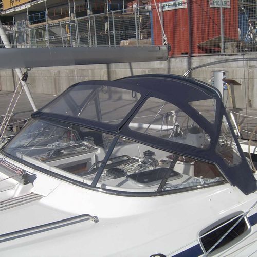 Capote di tuga per barca a vela - Bavaria 39 - KAPELL ANNAT - per cabina di pilotaggio / con struttura in acciaio inossidabile / blu