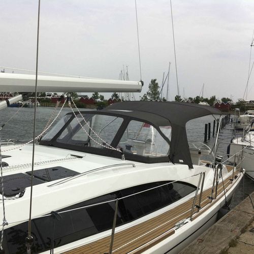 Capote di tuga per barca a vela - Bavaria 46 Vision - KAPELL ANNAT - per cabina di pilotaggio / con struttura in acciaio inossidabile / nera