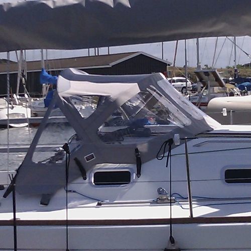 Capote di tuga per barca a vela - First 31.7 - KAPELL ANNAT - per cabina di pilotaggio / con struttura in acciaio inossidabile / grigia